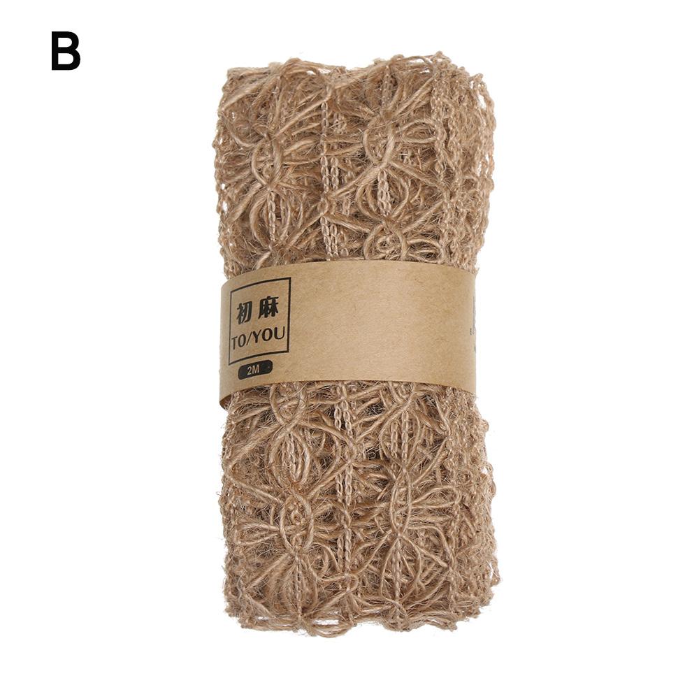 

2M High Quality Wedding Decoration Party Supplies Hemp Rope String Natural Burlap Hessian Jute Gift Packing L