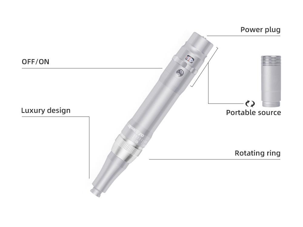 All-in-One Rechargeable PMU Machine for Eyebrows, Lips, Eyeliner: Battery-Powered Microblading & Shading Tool