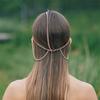 Punk Party Mask Alloy Chain Headwear for Nightclub Dance Party Hair Accessories Head Chain