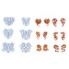 6 Stück Epoxidharz Zusammengebaute Formen Geometrische Drachenform Ohrringe Anhänger Form Handy Schlüsselanhänger Anhänger Silikonform für Deko