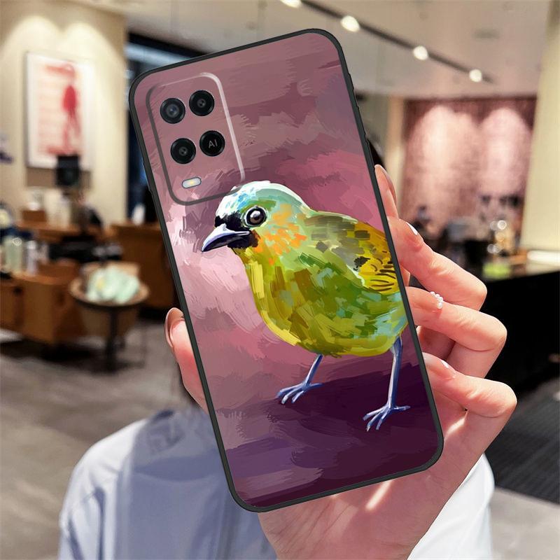 Bonito Funda Colibrí para Pájaros para Oppo A78 A98 A79 A18 A38 A58 A40 A60 A80 A16 A76 A96 A15 A74 A94 A54 A17 A77 Cubierta
