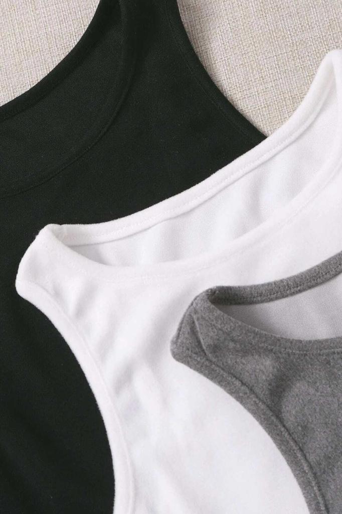 Damenmode Neuer Pyjama-Set Einfarbig 1 Set Ärmellos Fleece Hose Top Pyjama-Set