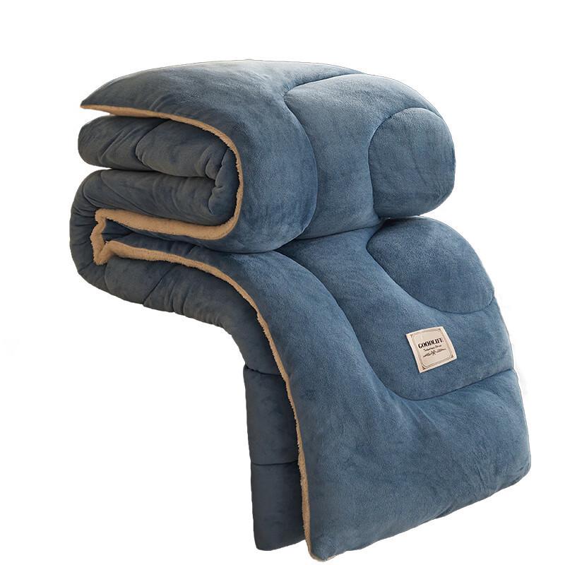 OEING Winter Thickened Milk Velvet Lamb Fleece Blanket