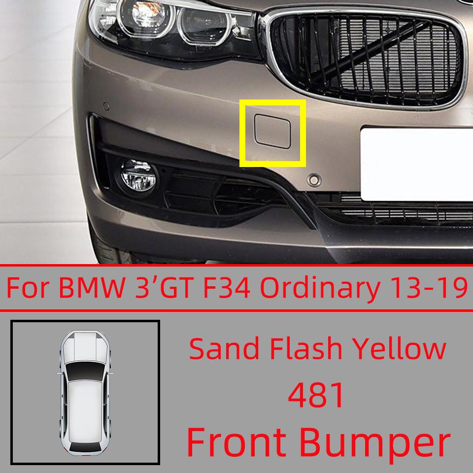 Car Front Bumper Tow Hook Cover Cap For BMW 3 Gran Turismo GT 2013-2019 #51118099893 Towing Hauling Shell Lid Garnish Painted