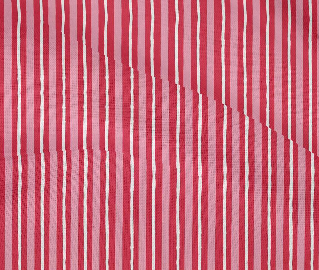 oneOone Cotton Flex Bright Red Fabric Stripe Block Diy Clothing Quilting Fabric Print Fabric By Yard 40 Inch