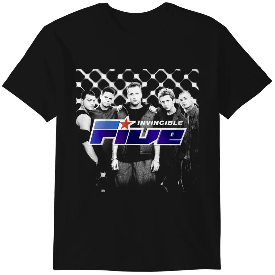 NEW Five Band Boy Band Heavy Cotton Black T shirt S-5XL CM567 Unisex T-Shirt