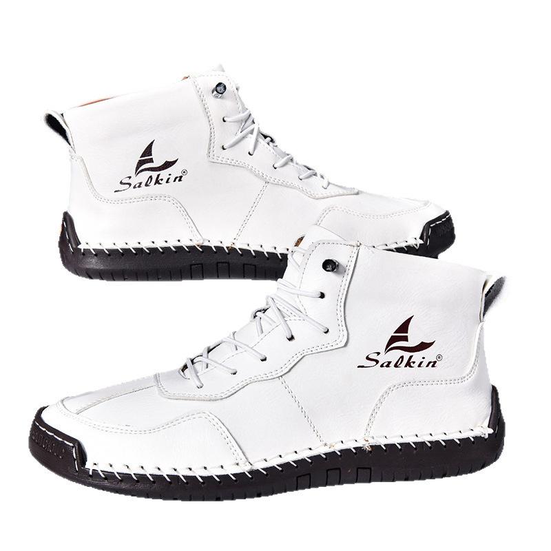 Men Women Martin Boots Autumn Winter Casual Ankle Boots Non‑Slip Wear‑Resistant Lace‑Up Shoes Outdoor Daily Footwear