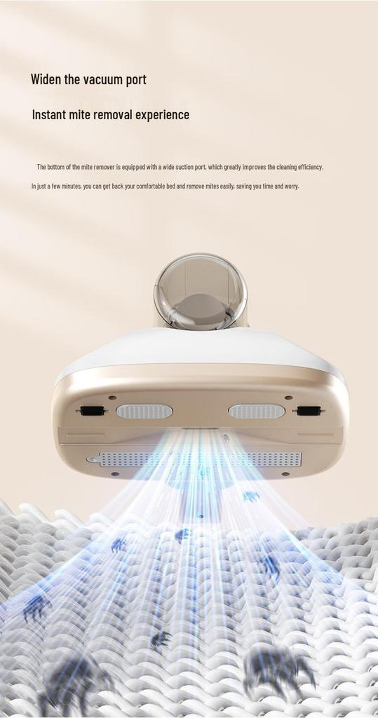Wireless Handheld Vacuum & Mite Remover with Mopping and Blue Light Sterilization