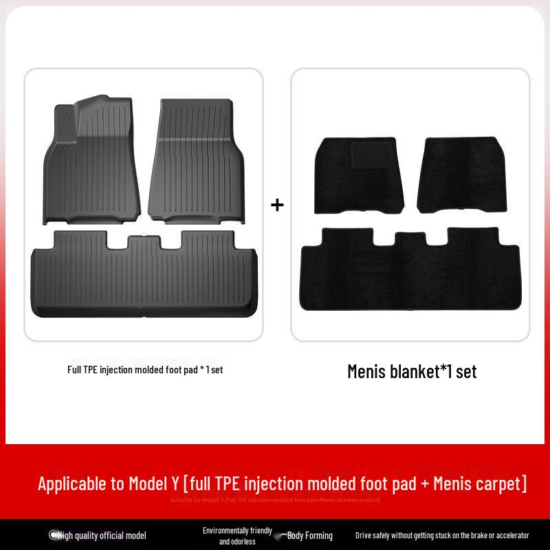 Tesla Model 3/Y Full Protection TPE Car Mat for Left & Right Steering