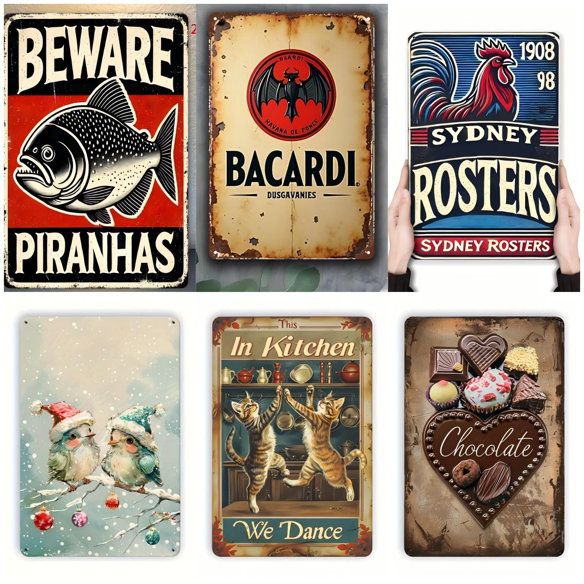 

2D Universal Design Iron Tin Sign with Robust Durable Construction and Enhanced Weather-Resistant Features Specifically 20x30cm（7.8x11.8inch）