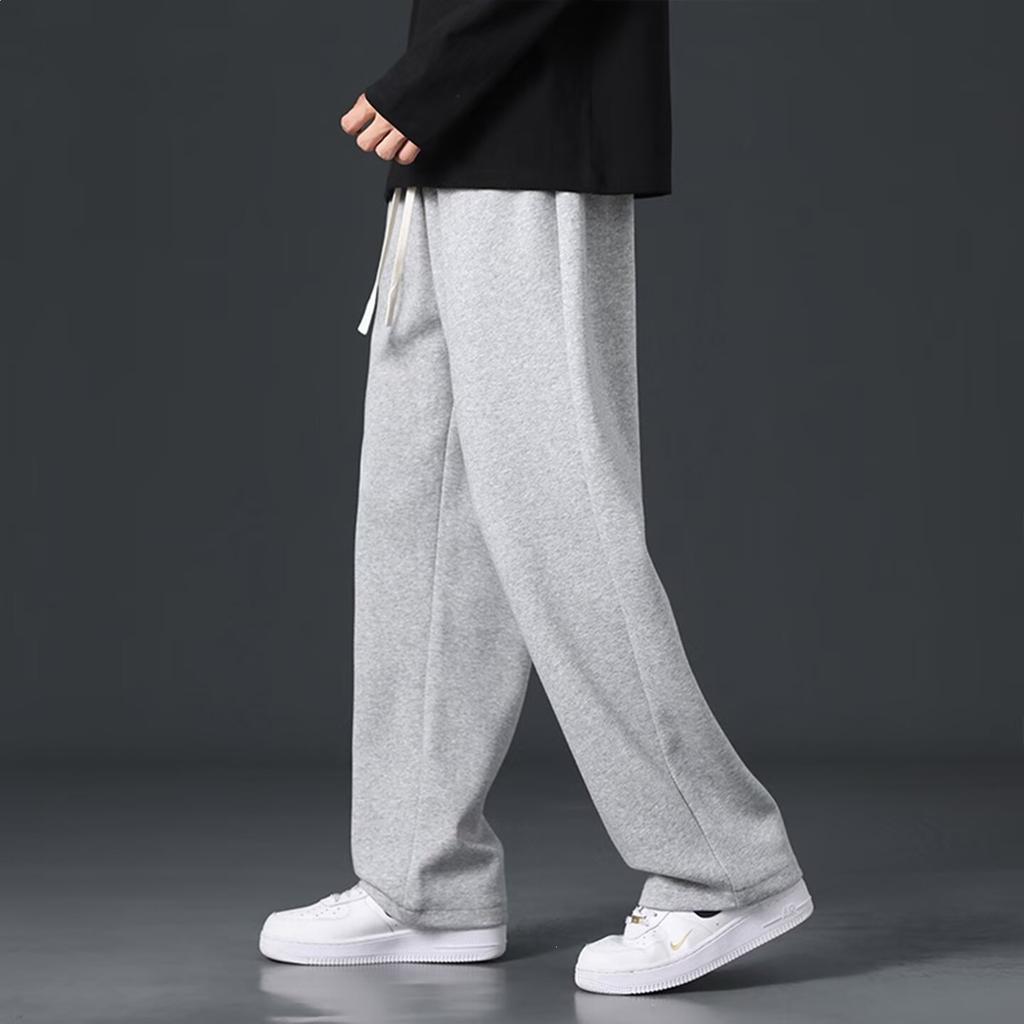 Simple Youth Casual Pants Men's Spring and Autumn New Loose Straight Boys American Wide-leg Tooling Pants
