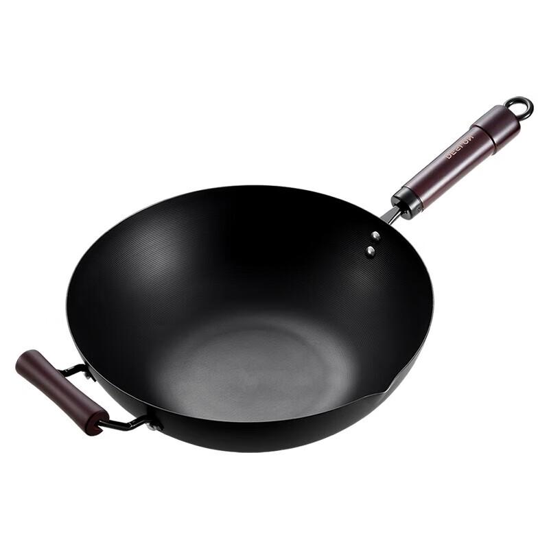 DESLON 32cm Nitrided Non-Stick Stir-fry Wok
