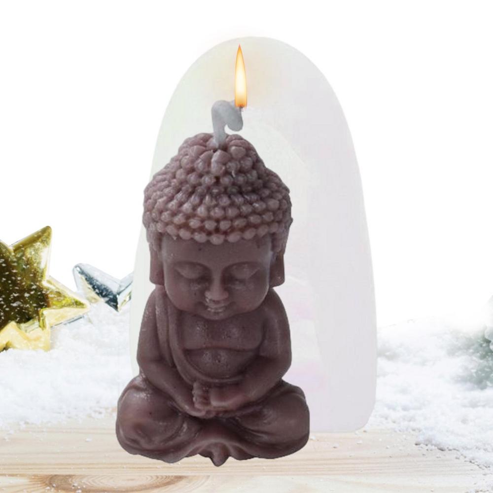 Buddha Silicone Mold For Resin Buddha Cement Statue Silicone Moulds 3D Buddha Silicone Candle Mold Creative Decorated Resin