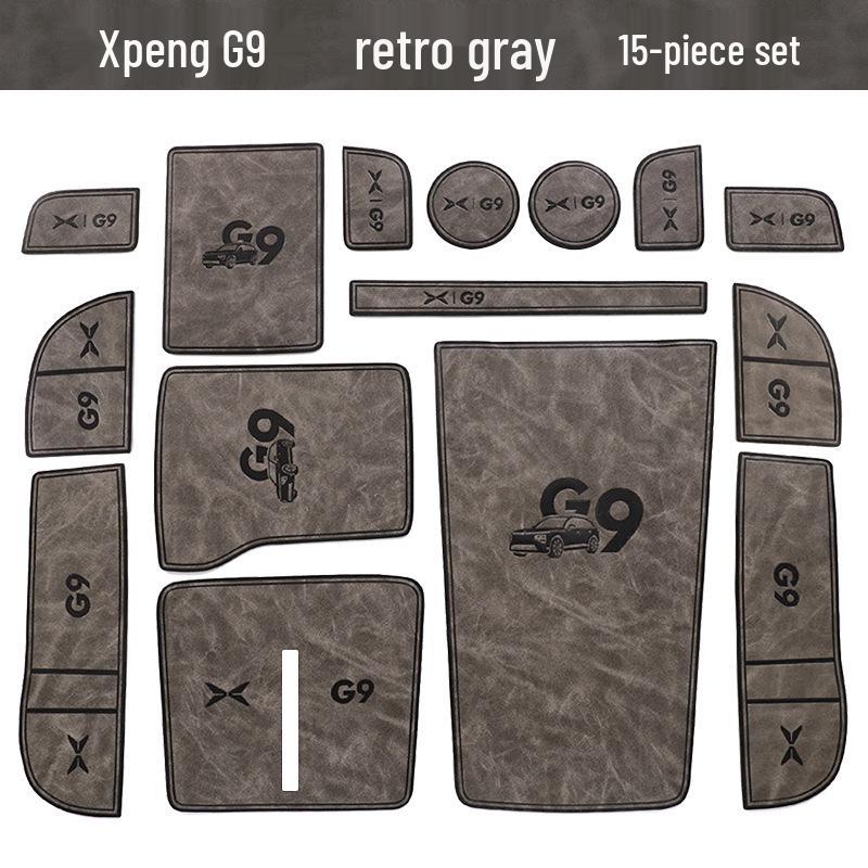 

XPeng G9 Interior Door Slot & Cup Holder Pads - Car Accessories & Decoration