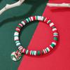 European and American Christmas popular soft pottery bracelet, elk snowman Christmas tree alloy pendant, gift jewelry