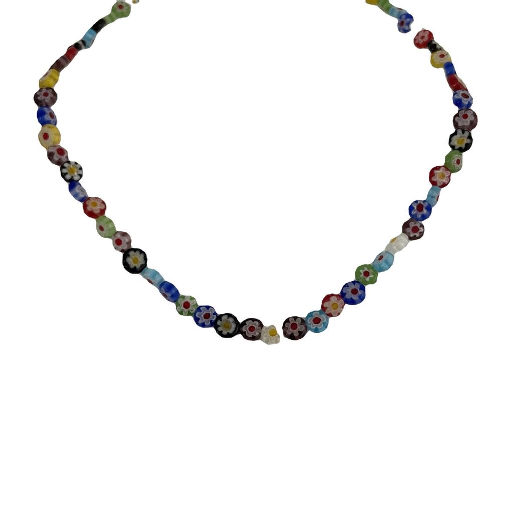Vibrant Beaded Necklace: 2023 Hip Hop Spicy Girl Clavicle Accessory