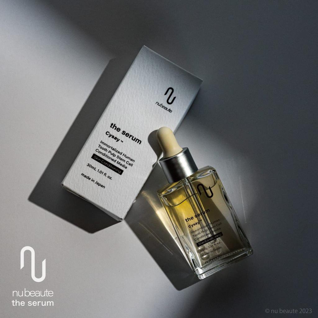 Nu Beaute the Serum Human Stem Cell Culture Deciduous Tooth Pulp Stem Cell Culture with Bakuchiol and Squalane Solution, Solution, (30ml)