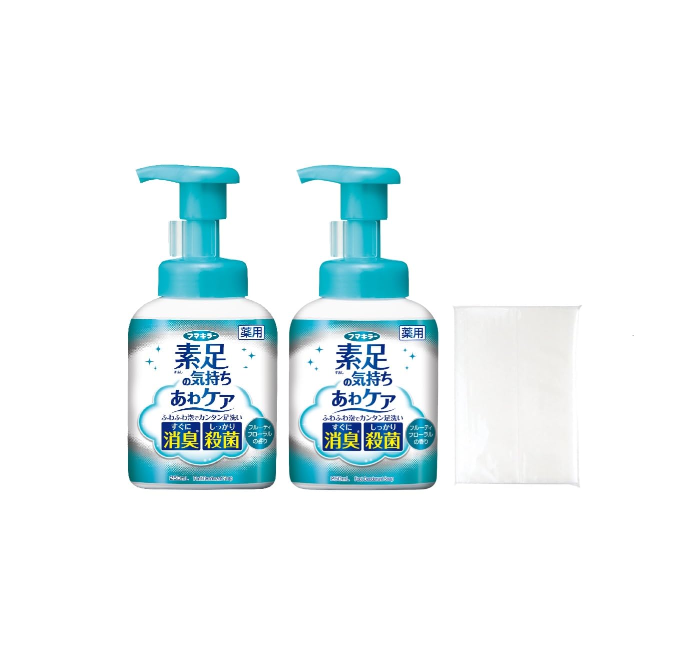 

Barefoot Feeling Foam Care 250ml Foot Foot Fumakilla x 2 Bonus Soap, Wash, Deodorizing, Sterilizing, +