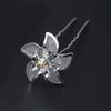 5Pcs Fashion Metal Pearl Flower Hairpin Stick Headwear U-shaped Rhinestone Hair Clip Headdress Bridal Hairpin Wedding