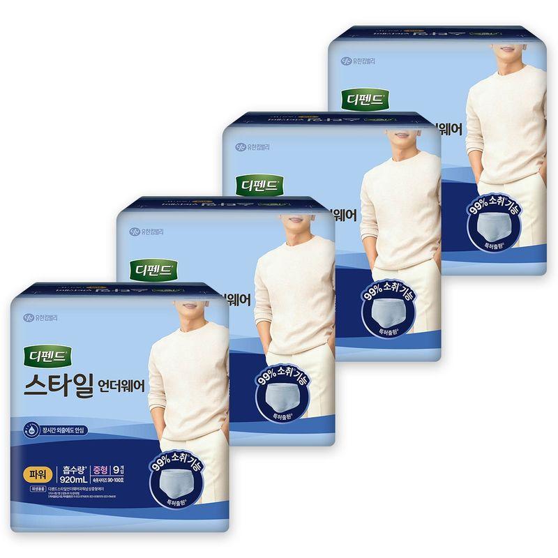 Depend Style Underwear Power Medium 9ct X 4