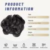 Synthetic Claw Chignon Curly Hair Bands Messy Bun Hairpiece for Women Natural Fake False Hair Heat Resistant Black