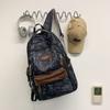 Schoolbag new graffiti niche schoolbag male junior high school student high school student lightweight backpack college student large capacity