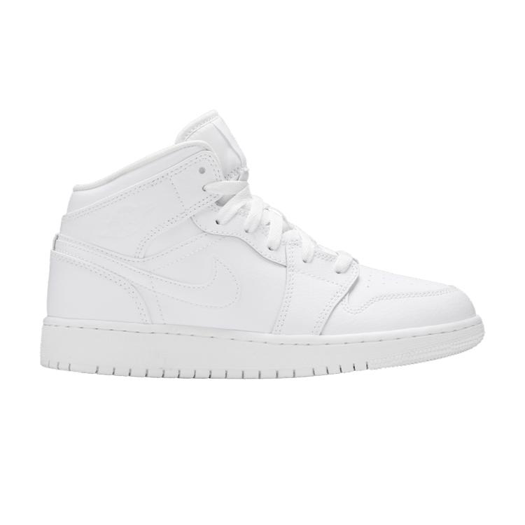 Jordan 1 Mid Triple White (2020) (GS) 36