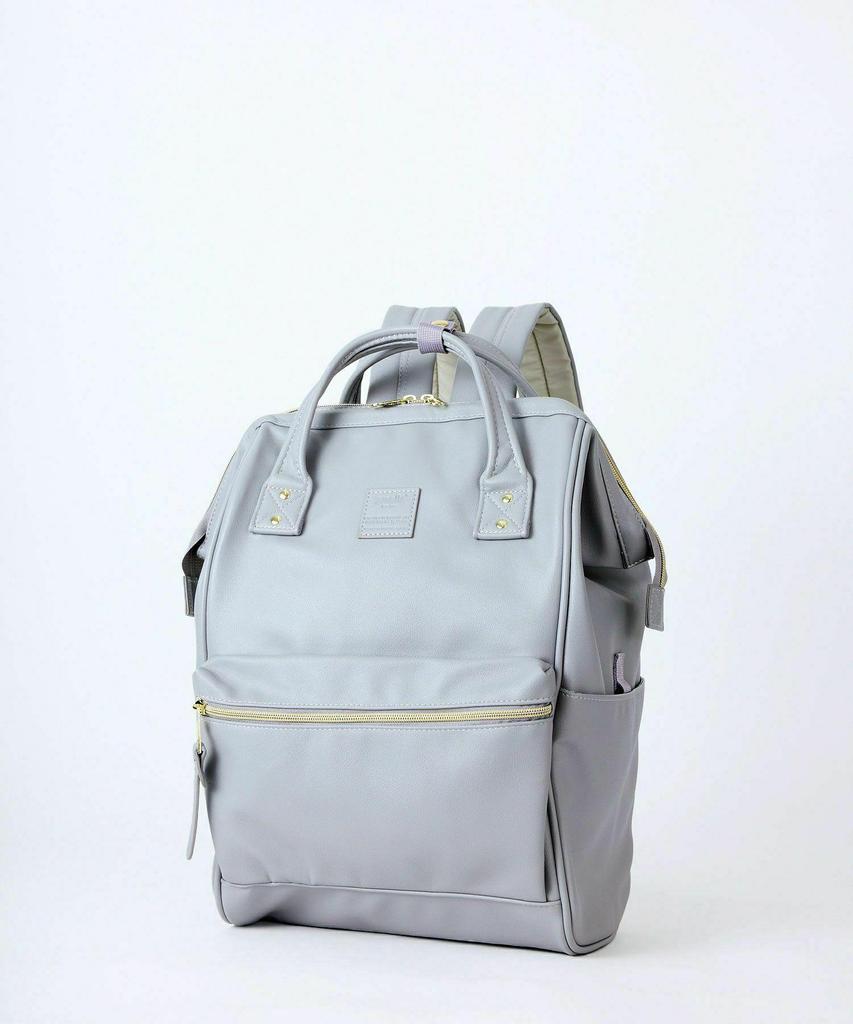 Rakuten Women's PU Leather Gold-Mouth Backpack - Travel & School Bag