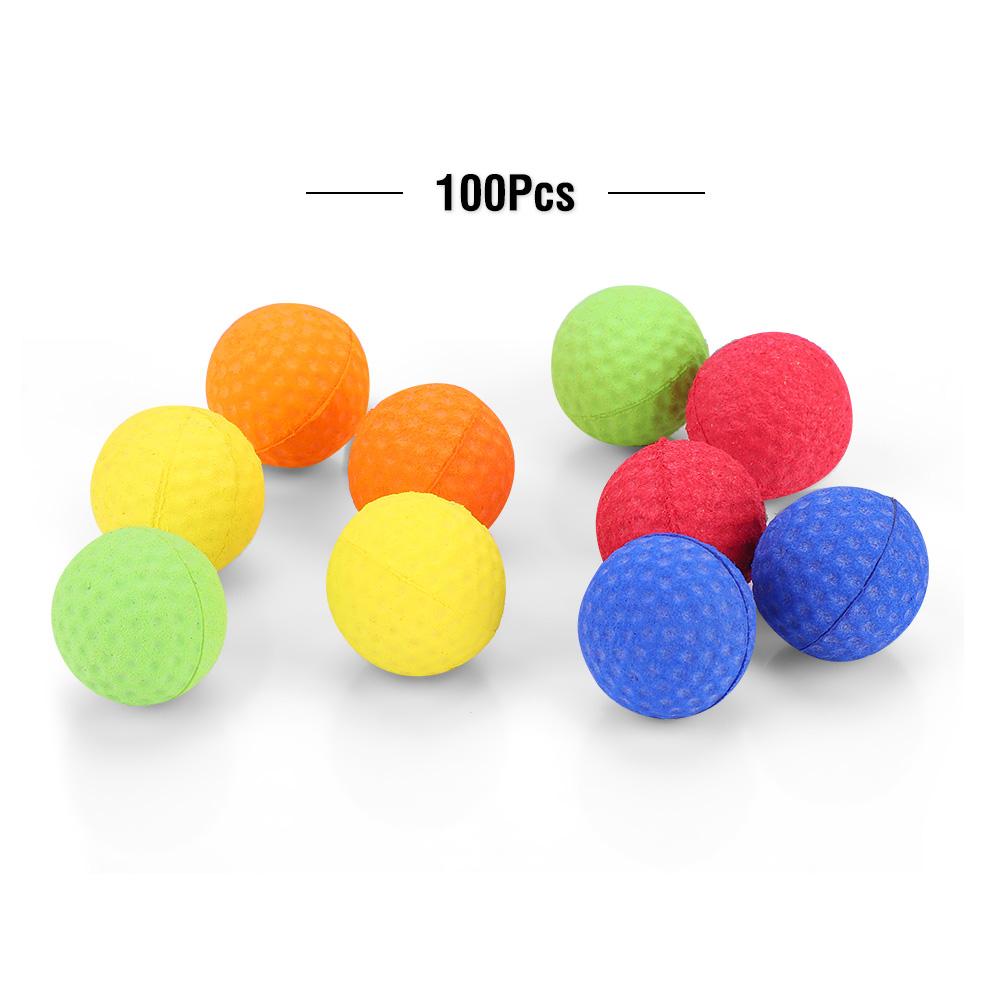 100PCS Colorful Soft Bullet Balls for Rival Zeus Apollo Refill Gun Bullet Toy