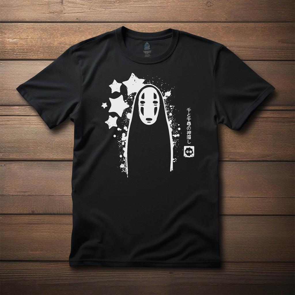 2025 Men T-shirt Japanese Anime Spirited Away Vintage Short Sleeve Loose Tshirt Cotton Print Summer Men Tee Tops Free Shippin...