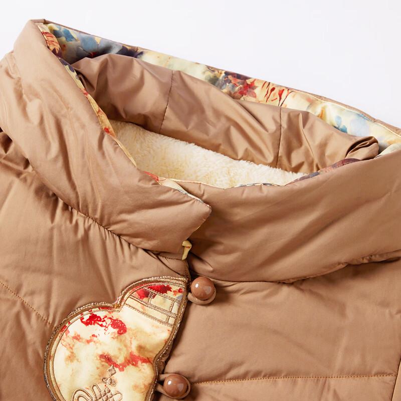 Pasite Women's Winter New Chinese Style Hooded Padded Jacket