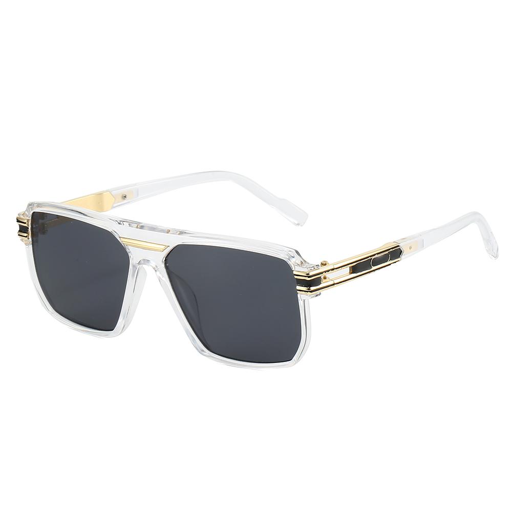 

Oversized Color-Blocked Sunglasses - Vintage Futuristic Unisex Streetwear Style белый