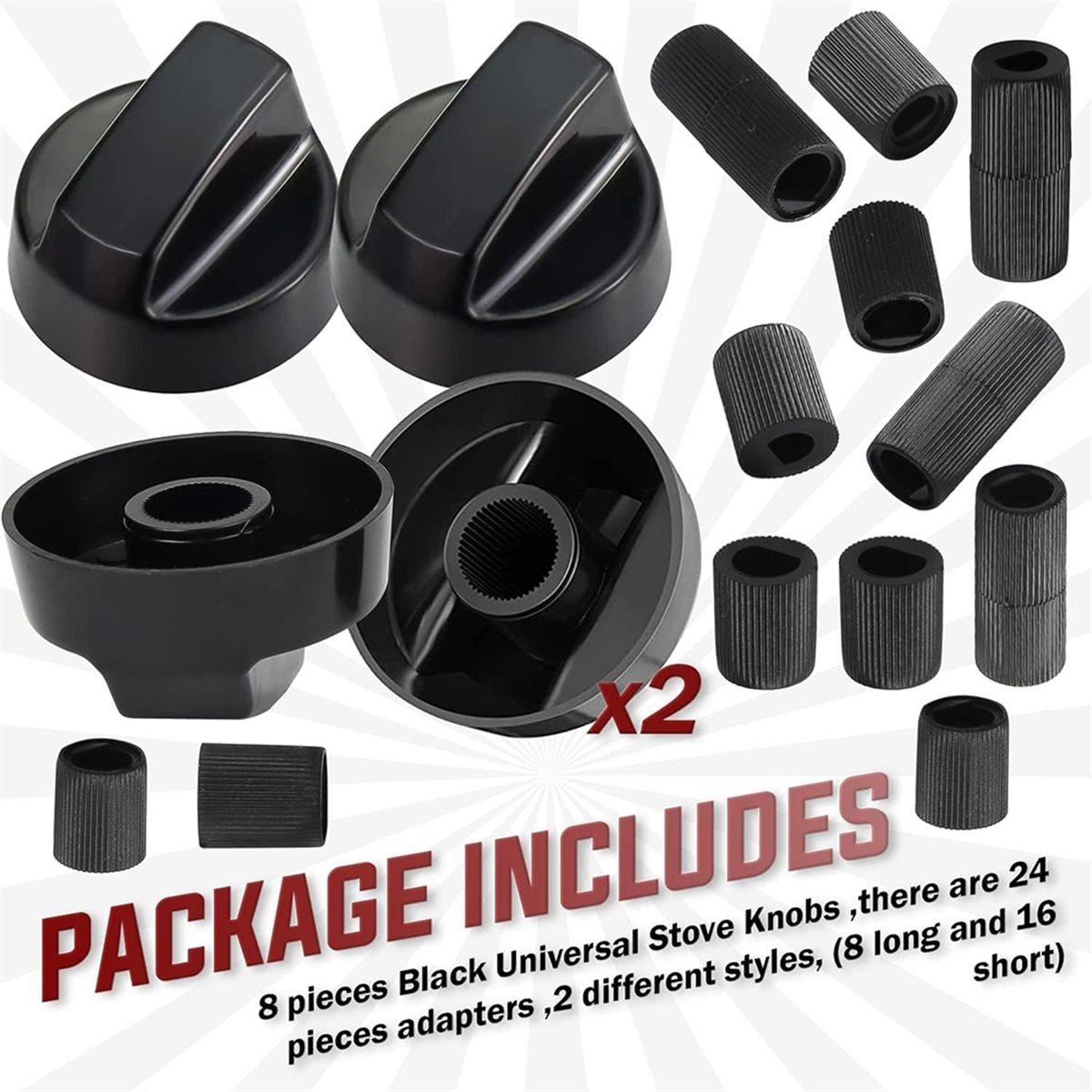 

2026 New 8Pack Control Knobs Replacement with 24 Adapters for Oven, Stove, and Range Versatile and Wide Application China Mainland