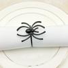 6Pcs Halloween Spider Napkin Rings Fine Texture Alloy Design for Family Reunion Craft Projects Dining Decor Napkin Ring