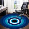 1 Stück Blaue Nazar-Dekoration Stuhlteppich für das Büro, Weiche bequeme Matte für Büro, Wohnzimmer, Schlafzimmer, Maschinenwaschbarer Teppich yy251112098