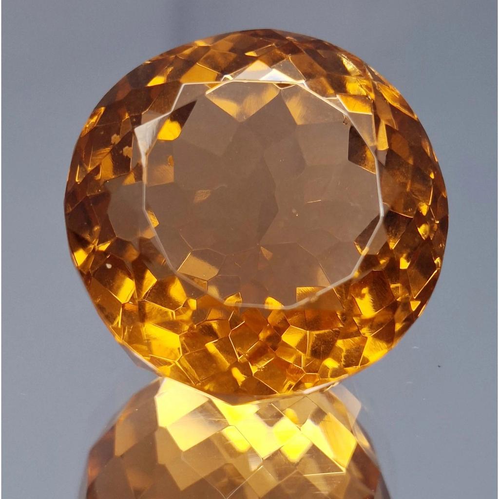 Round Cut Lab Created Imperial Topaz 190-192 Ct Beautiful Certified Gemstone