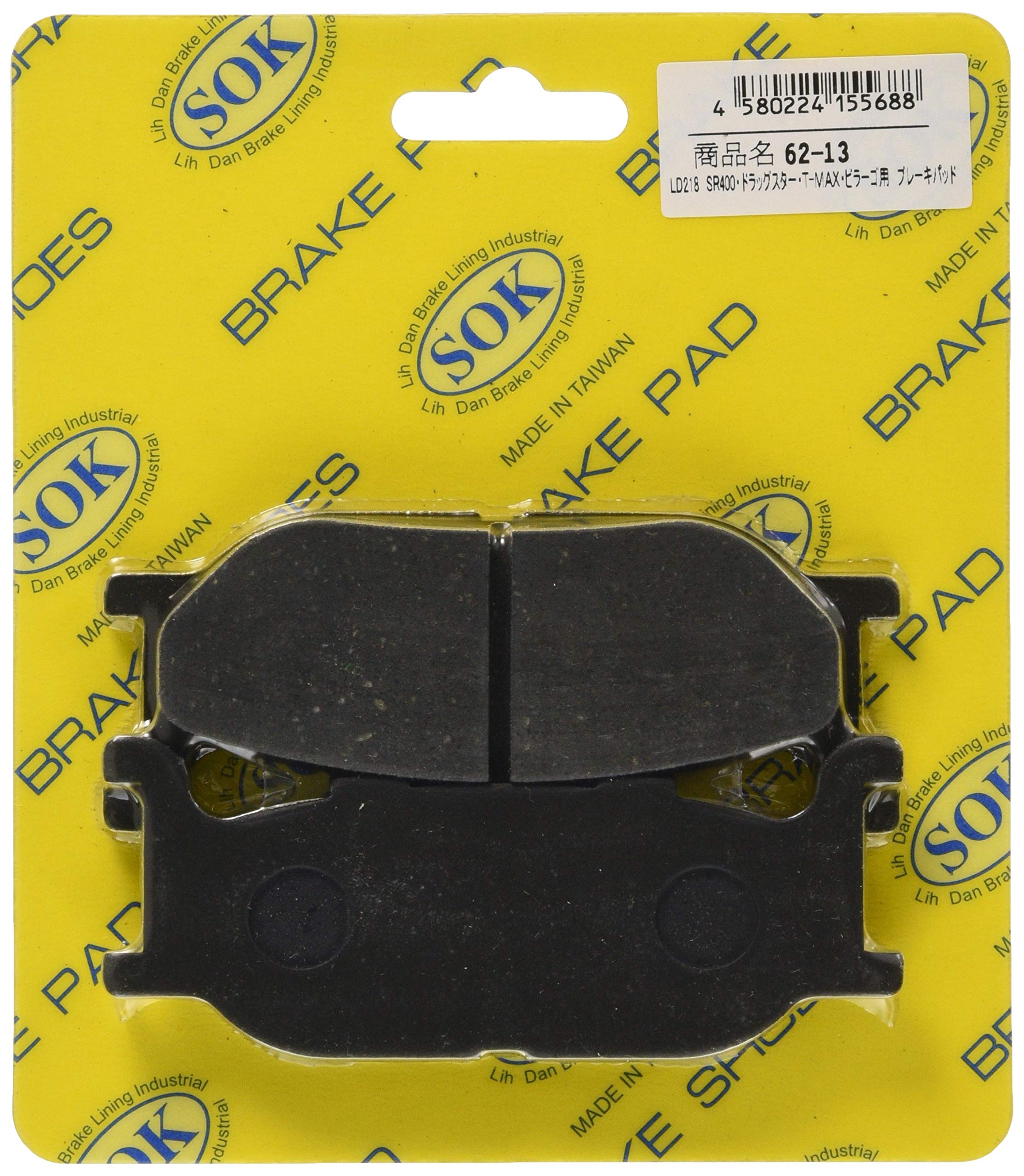 

Bike Parts Center 6213 Brake Pads for Front LD218 SR400 Dragster T-MAX Virago For SR400, Dragster, T-MAX, Virago