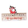 Hölzerner Weihnachtskalender Kreativer Adventskalender Dekoration mit beweglichen Blöcken