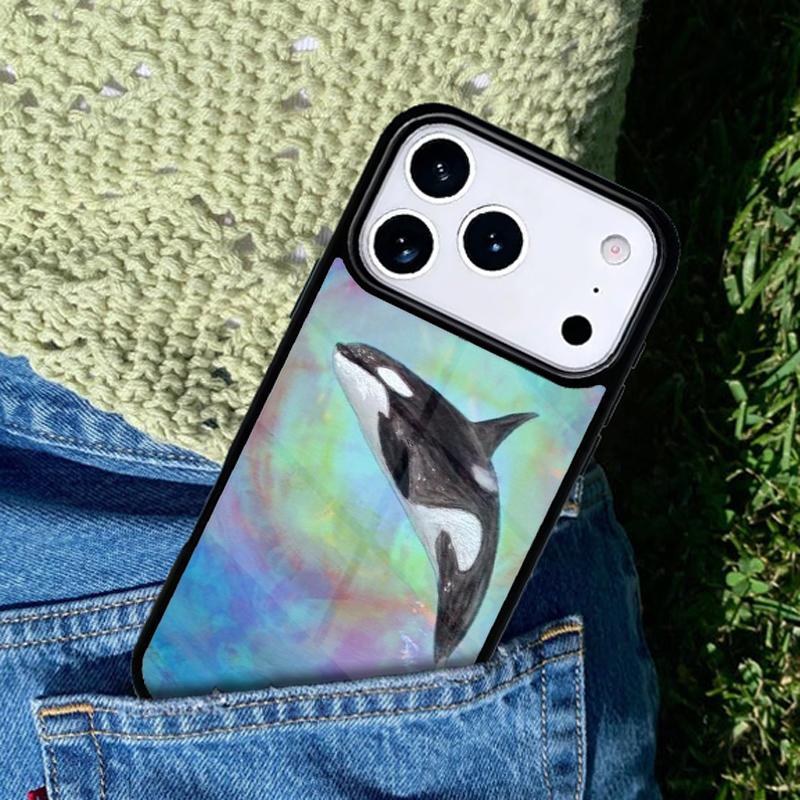 Killer Whale Orca Phone Case For iPhone 17 AIR 16 Pro Max 15 14 Pro 11 12 13 Shockproof Silicone Cover