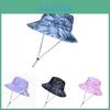 Summer Sun Protection Bucket Hat With Wide Brim For Outdoor Travel Elegant Style Cotton Fabric