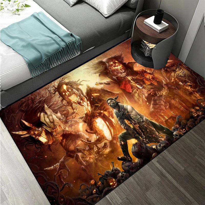 D-Dead by Daylight survival horror escape game Large Area Rugs Carpet for Home Living Room Bedroom Sofa Doormat Floor Play Mat