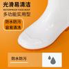 High tube white rubber shoes rain shoes Jundeng can add LOGO water boots non-slip labor protection boots men's and women's food workshop white shoes