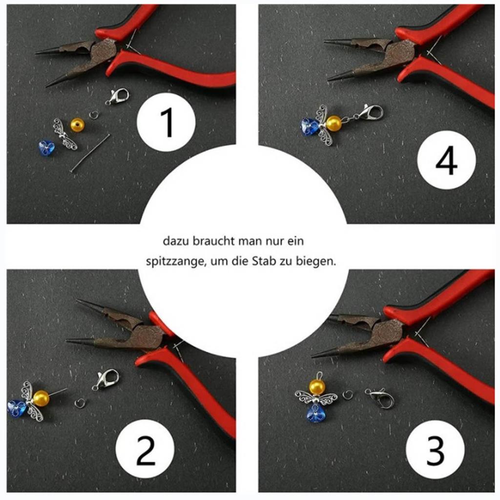 Handy Craft Supplies Set for DIY Jewelry and Crafts Versatile Acrylic Pendant DIY Craft Set for Wedding and Celebration