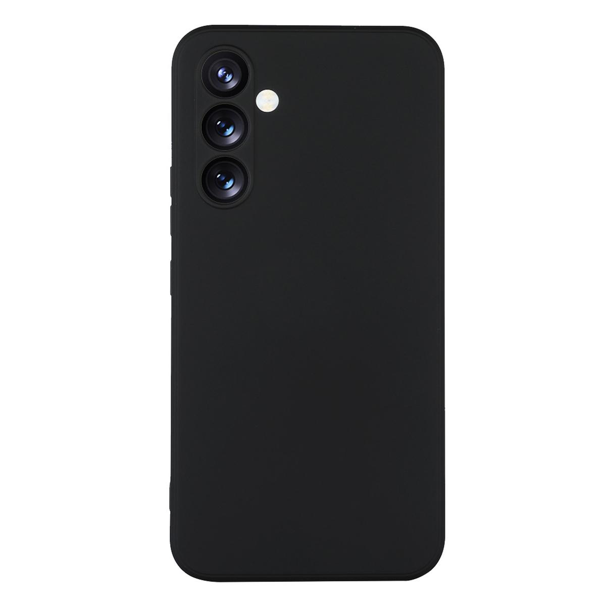 

ENKAY HAT PRINCE Для Samsung Galaxy A54 5G Пылезащитный чехол для телефона Точный вырез Прямой край Жидкий силиконовый чехол Black