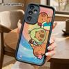 Phone Case: 2D Flat Samsung Galaxy A34 A35 M05 M06 S20 S22 S21 FE Plus 5G Step Protection Case, Rainbow Swirl Capybara, Christmas and Halloween Gift