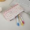 Trousse à crayons rose à fleurs mignonne ins grande capacité étudiante simple sac de rangement pour papeterie de haute valeur