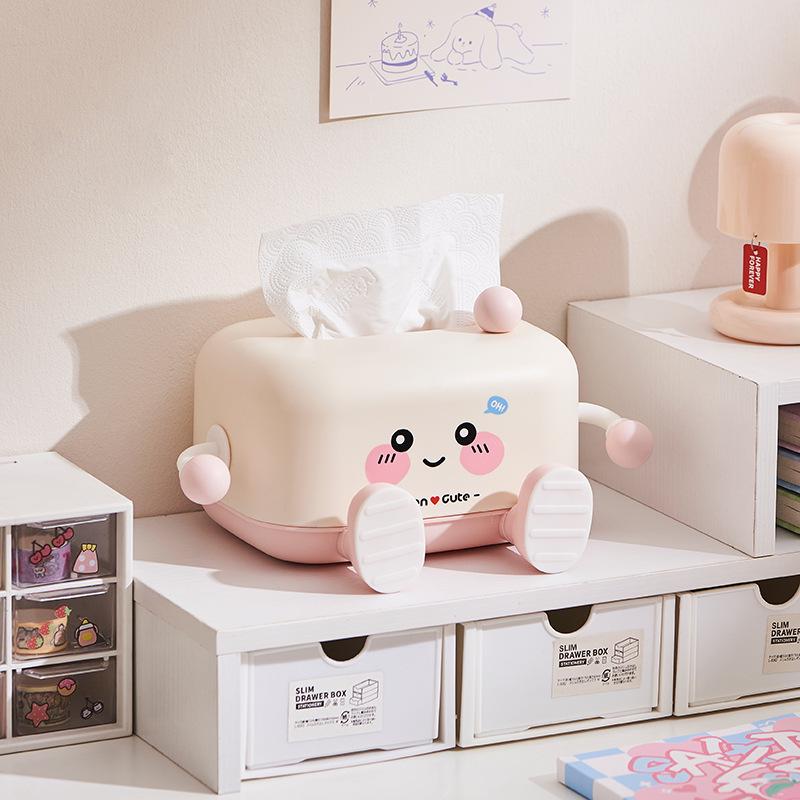 

Cartoon Cute Tissue Box for Living Room - Creative High-End Napkin Holder for Coffee Table