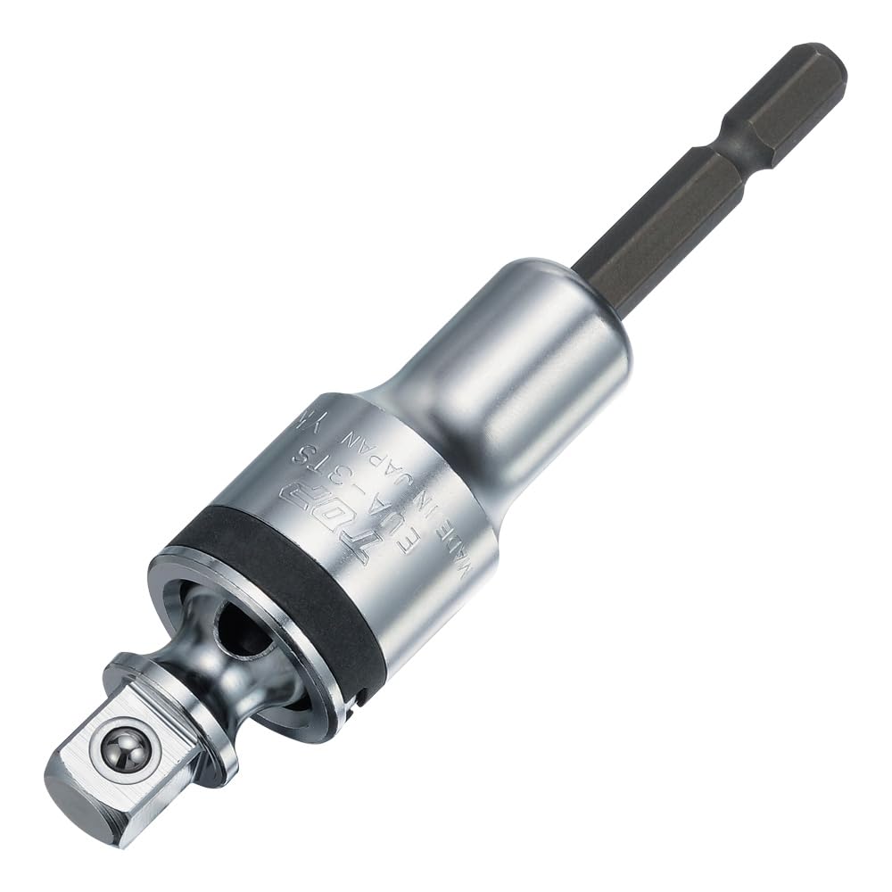 

TOP Strong Shank Universal Socket Adapter for Electric 40V Made in Japan EUA-3TS Drills, 9.5mm Drive, 3/8 Drive, Compatible, Tsubame-Sanjo,