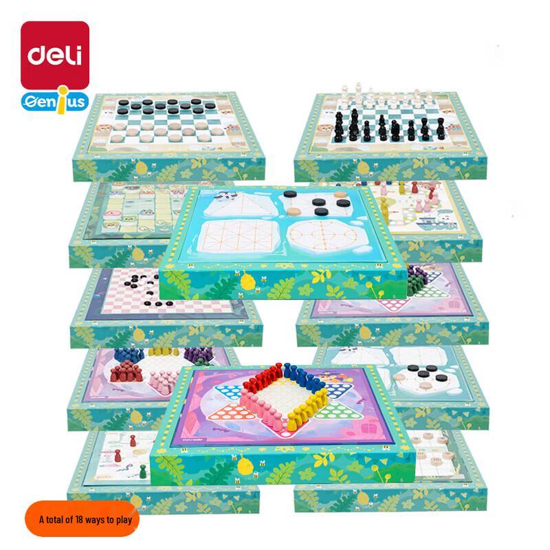 Deli 18-in-1 Multi-Game Board Set