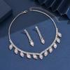 Fashion Bridal Accessories Wedding Dress Accessories Jewelry Set Earrings Necklace Bracelet Wedding Set